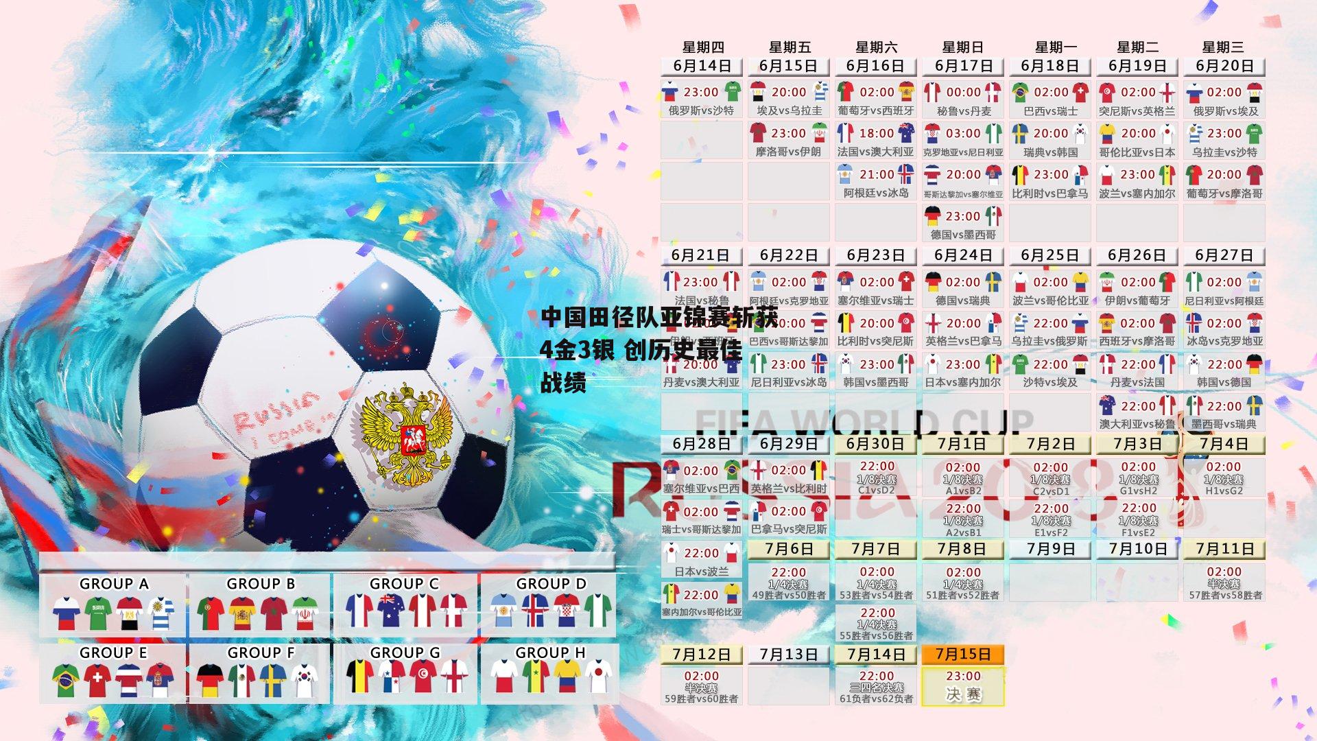 中国田径队亚锦赛斩获4金3银 创历史最佳战绩